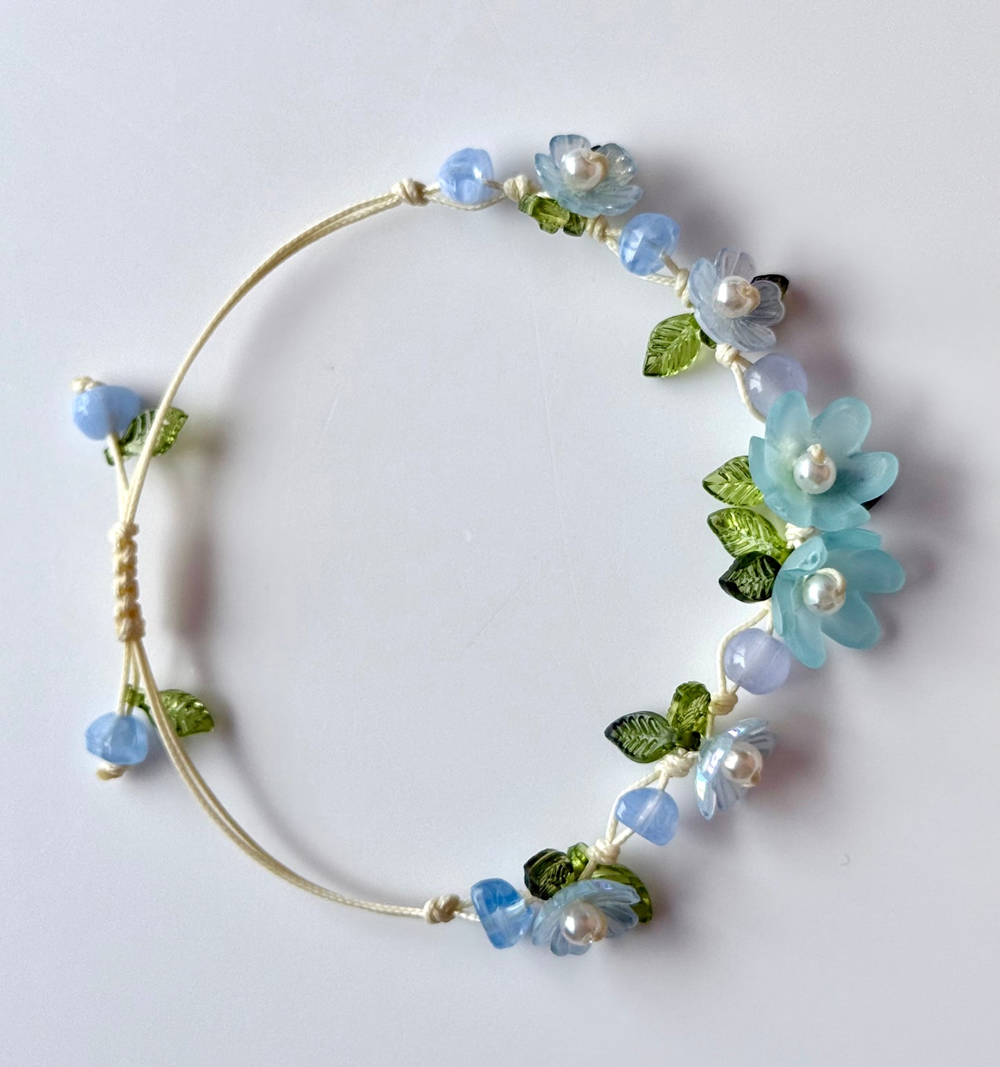 Handmade Turquoise Flower Bracelet