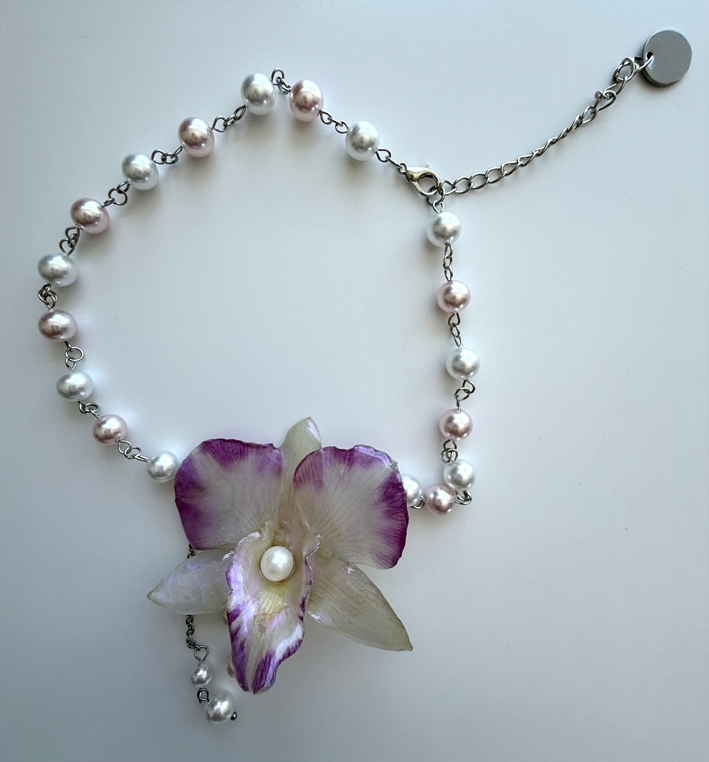 Handmade Orchid Necklace