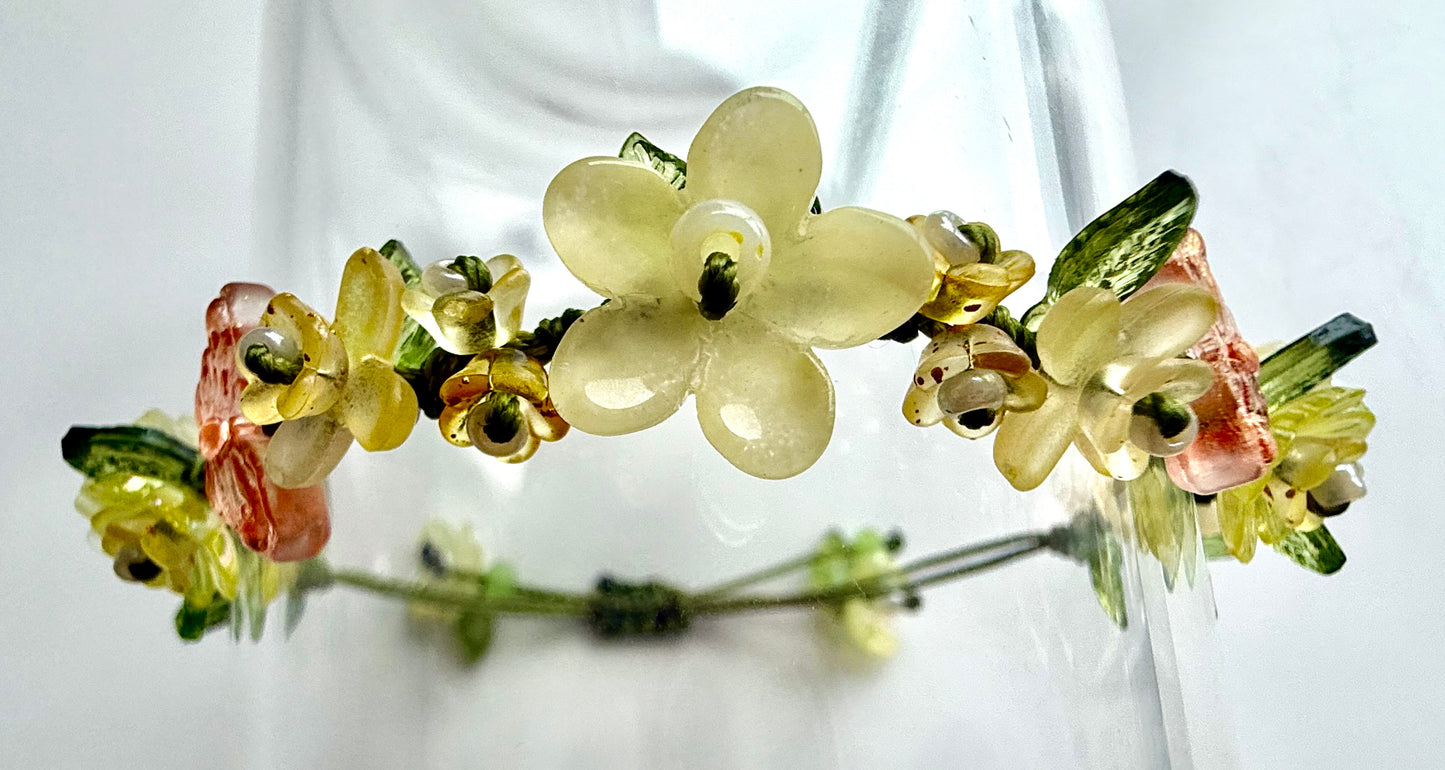 Handmade Yellow Floral Bracelet