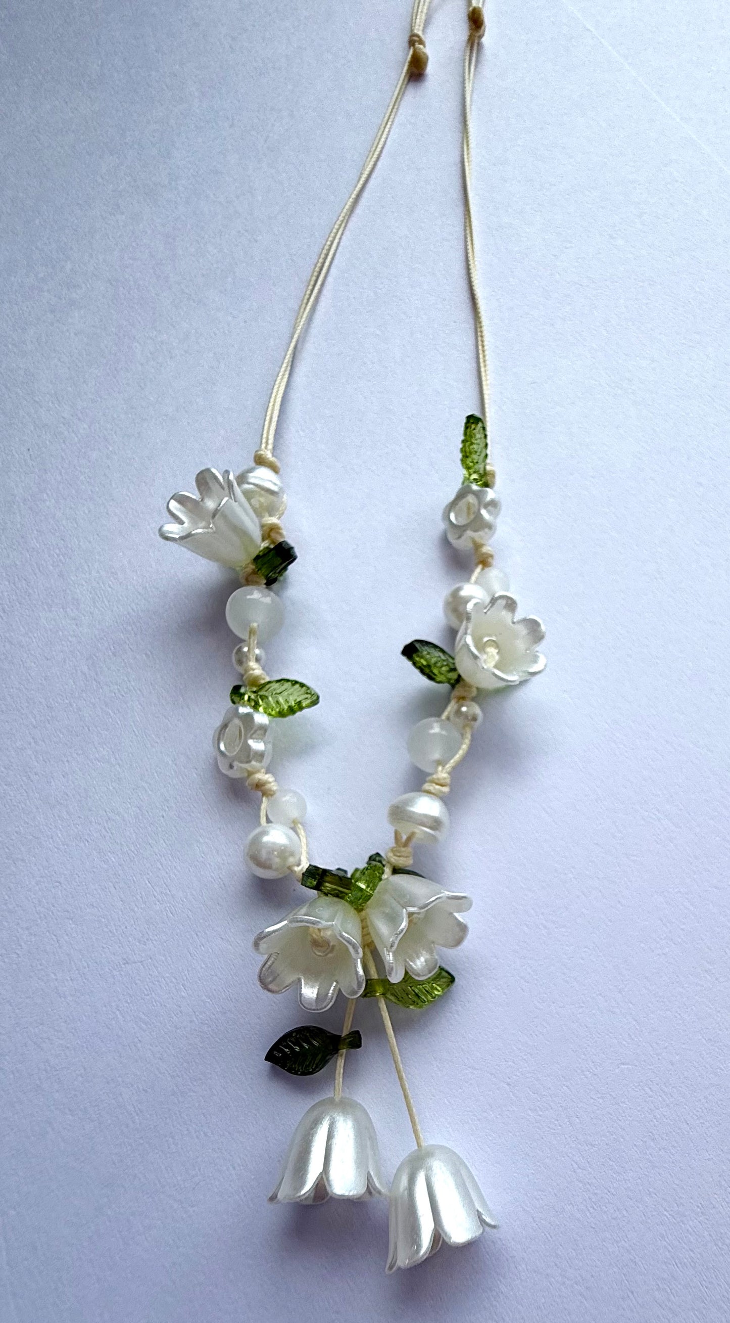 Handmade Lily Flower Necklace