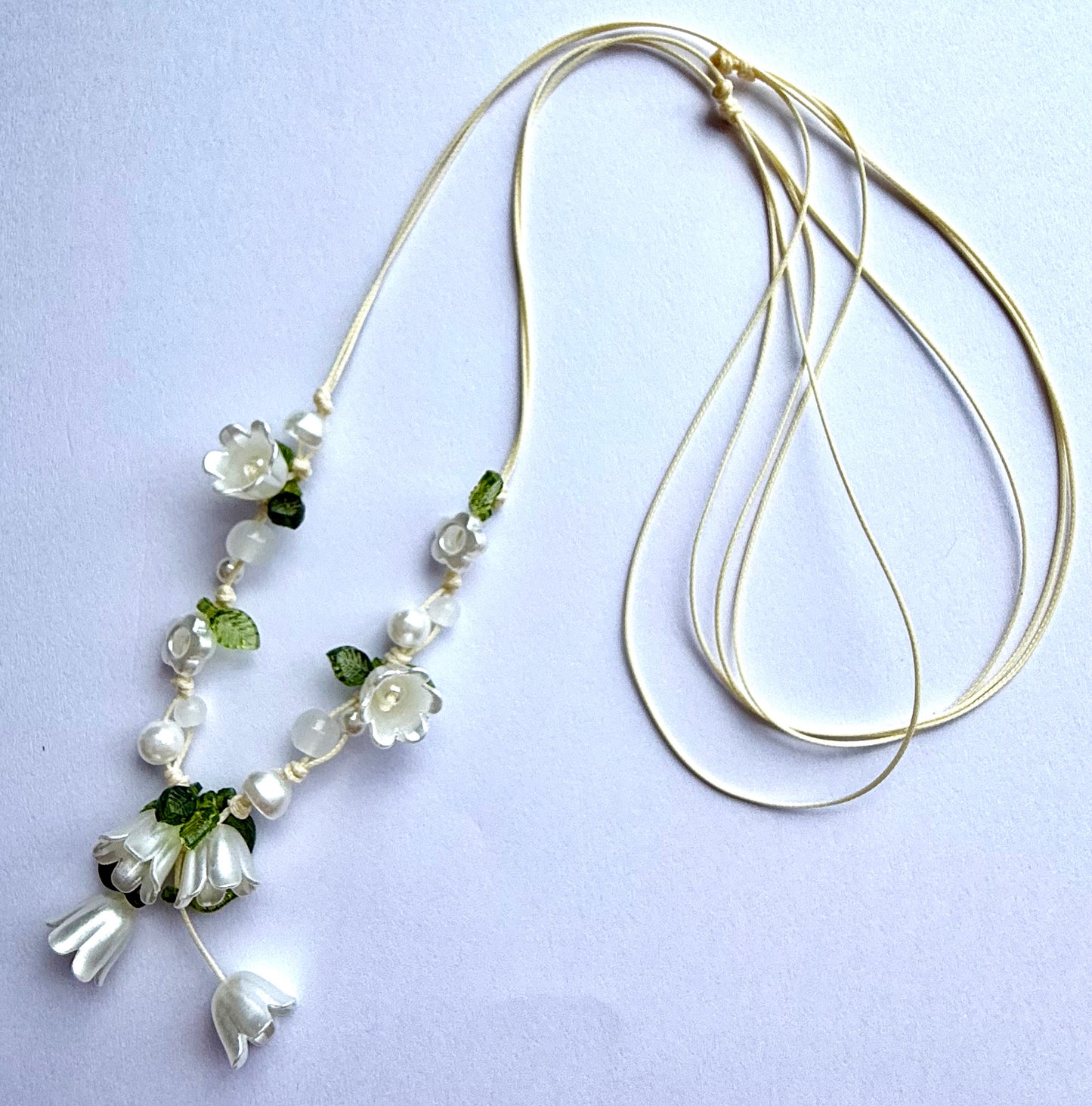 Handmade Lily Flower Necklace