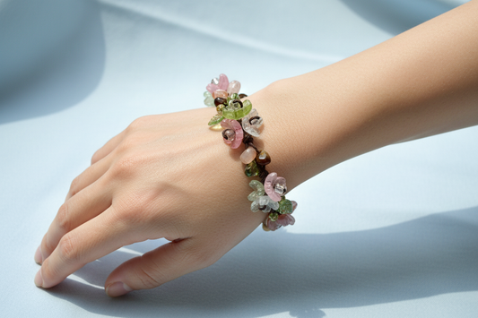 Handmade Spring Floral Bracelet