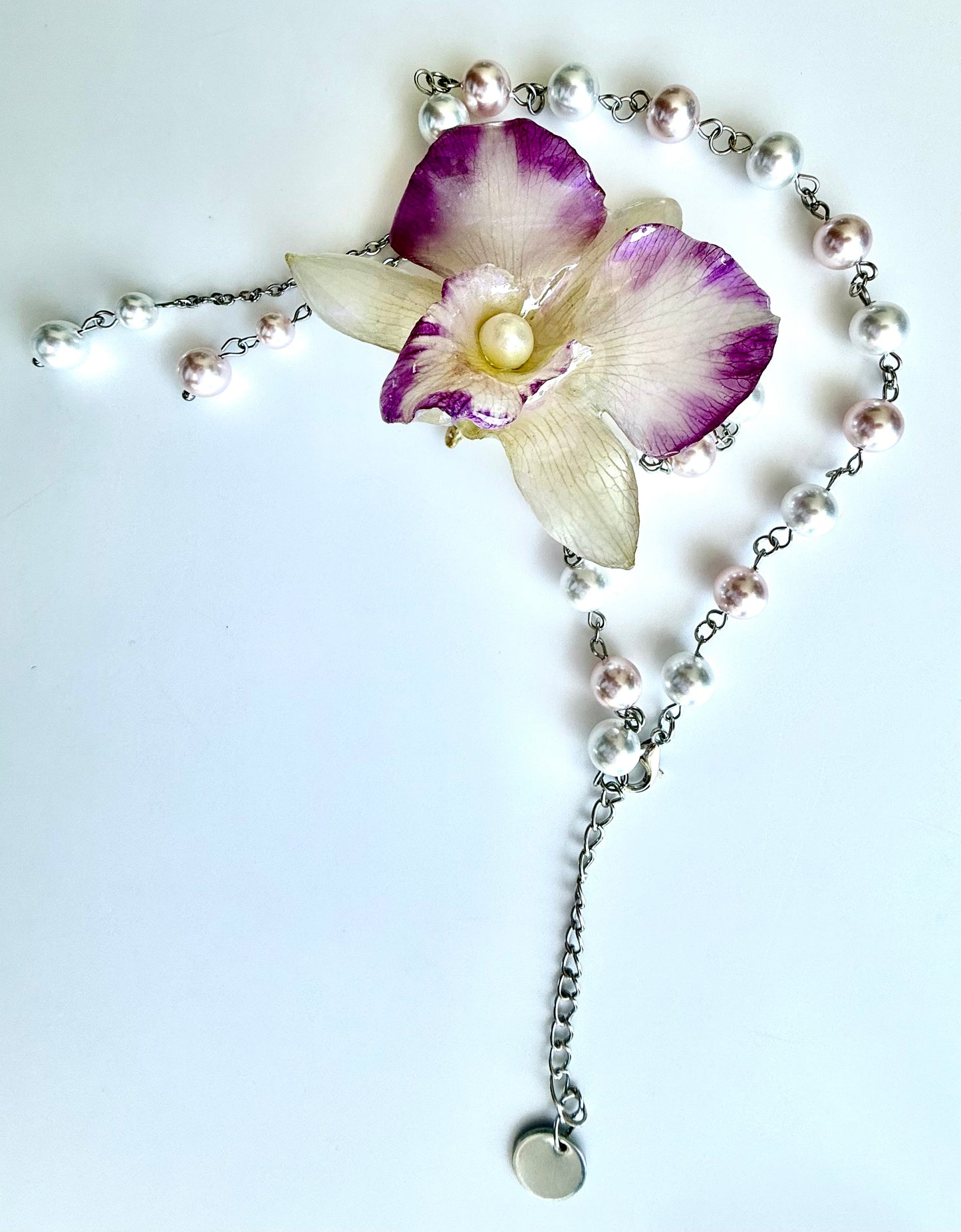 Handmade Orchid Necklace